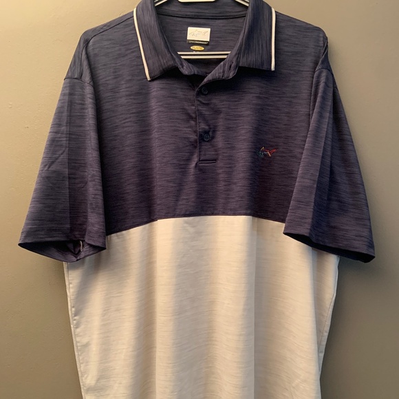 Greg Norman - Golf Polo Shirt - Polyester With Embroidered Shark Logo - Picture 1 of 6